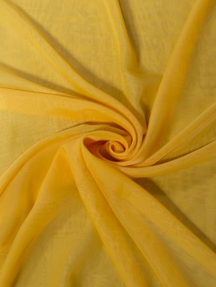 Штора вуалевая на петлях желтый 140х300 см
